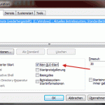 Startbildschirm von Windows 7 einfach deaktivieren