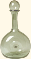 Karaffe aus Glas und wiedverschließbar - ideal für Weine